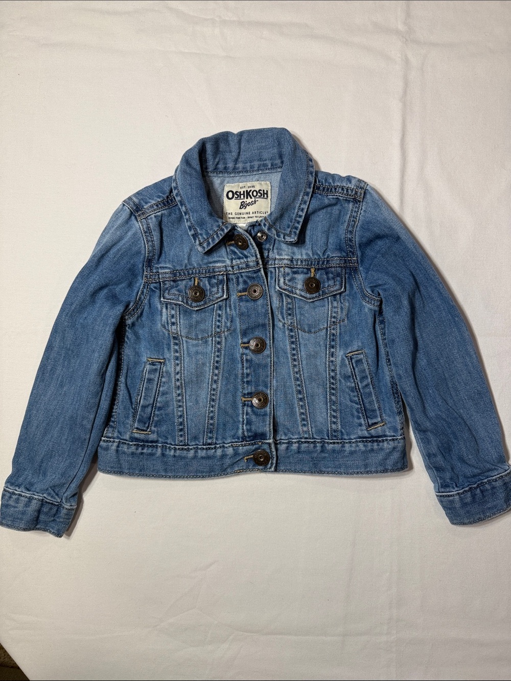 OshKosh B'gosh Light Blue Denim Jacket for Kids 3T